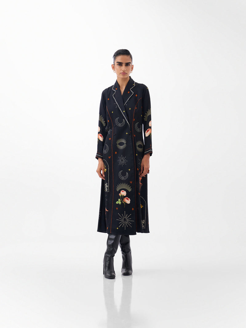 Willow Maxi-Postcards And Petals viscose dress by NOIB in multi-color for women Worldwide