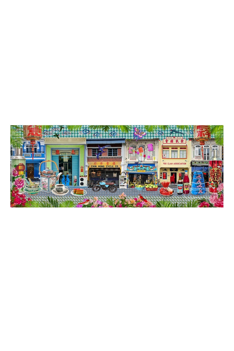 Singapore Shophouses In Heritage Brights