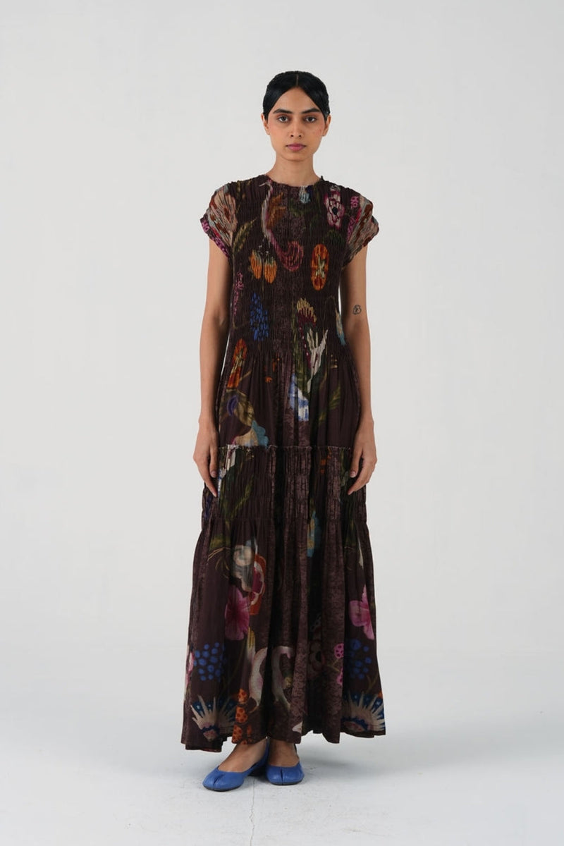 July Dress-Floret cotton dress by CORD in multi-color for women in Singapore