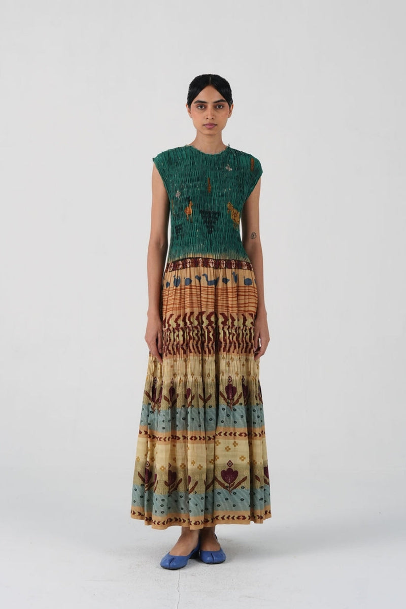 July Dress-Fresco cotton dress by CORD in multi-color for women in Singapore