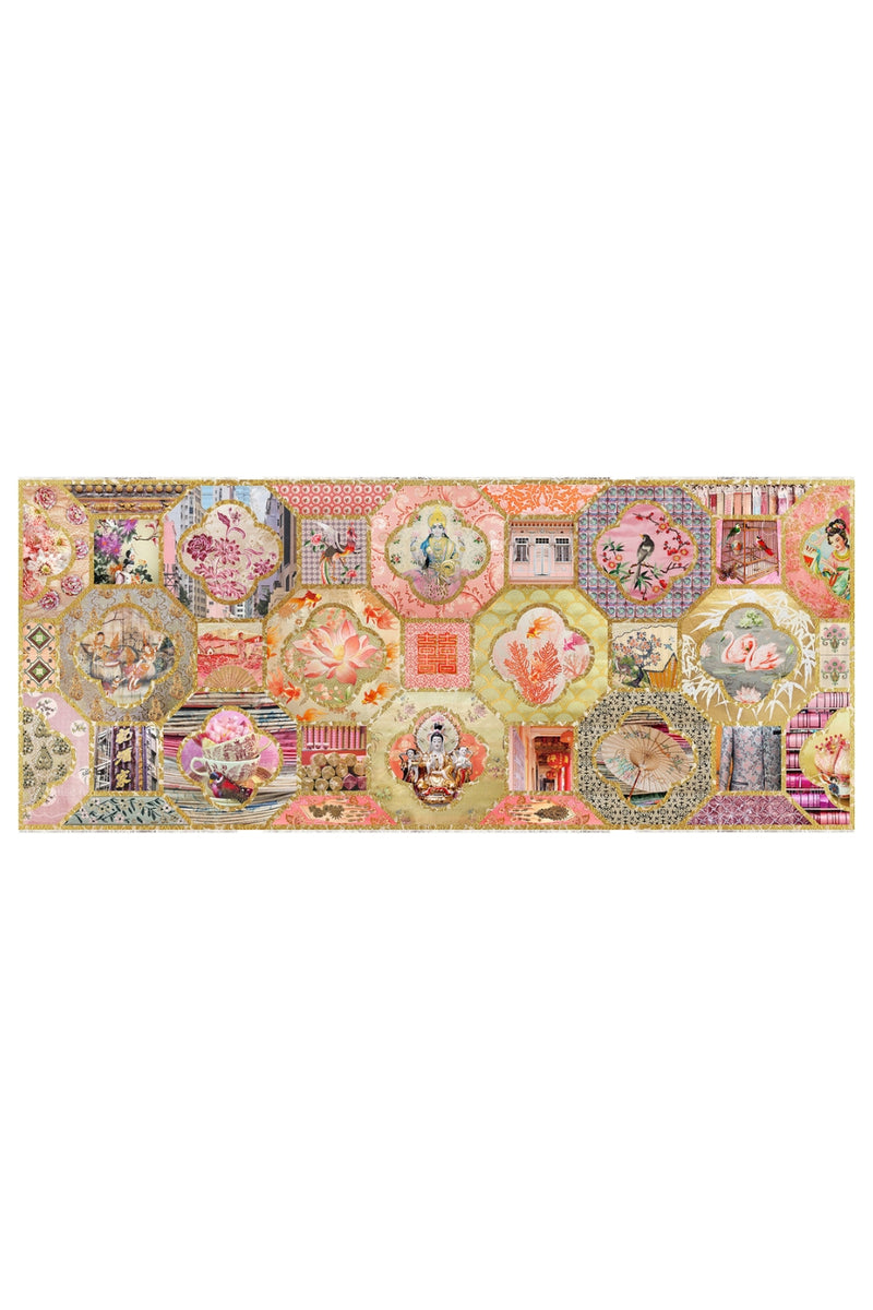 Chinoiserie In Gold & Blush Pinks