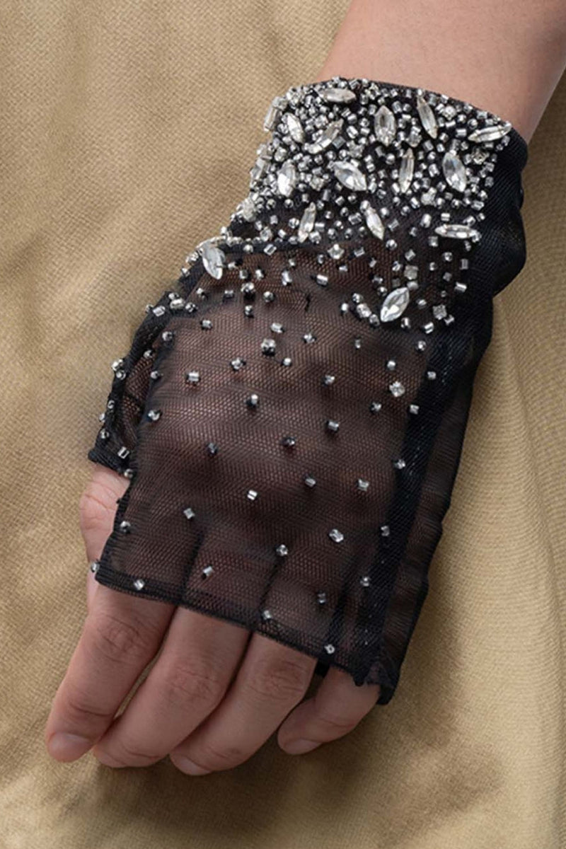Olly Gloves viscose gloves by Leh Studios in black for women in Singapore
