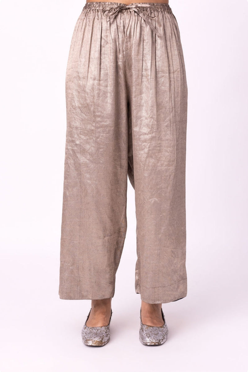 Kimaya Pyjama tissue pyjama/salwar by Shades of India in yellow for women in Singapore