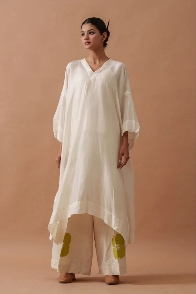Snowdrop Pants handwoven cotton pant/trouser by Stoique in natural, green for women in Singapore