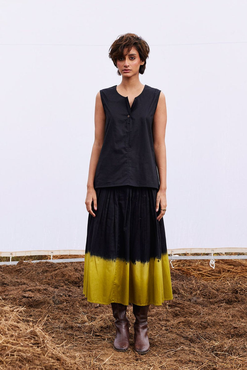 Dawn co-ord set cotton by Khara Kapas in black for women in Singapore