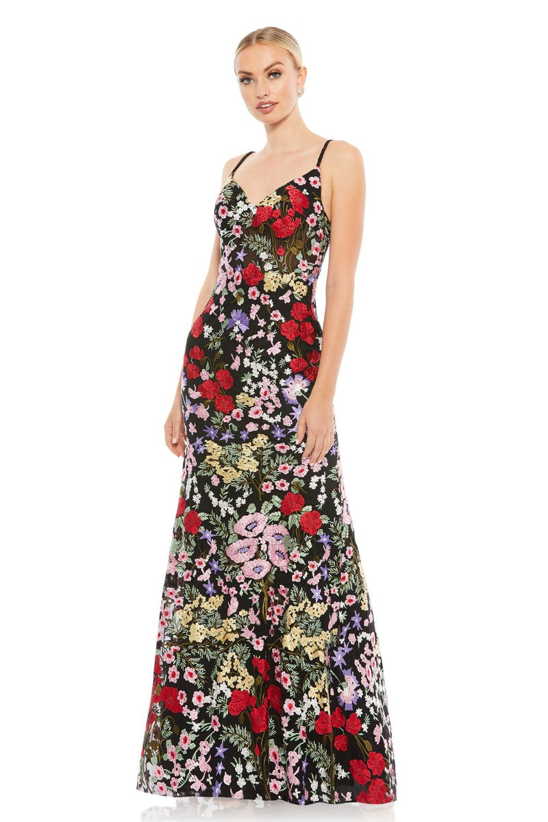 MD-67473 Strappy Long Dress-Black by Mac Duggal in black color for women in Singapore