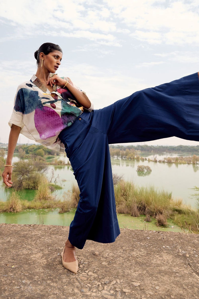 Hyliota co-ord set cotton by Khara Kapas in multi for women in Singapore