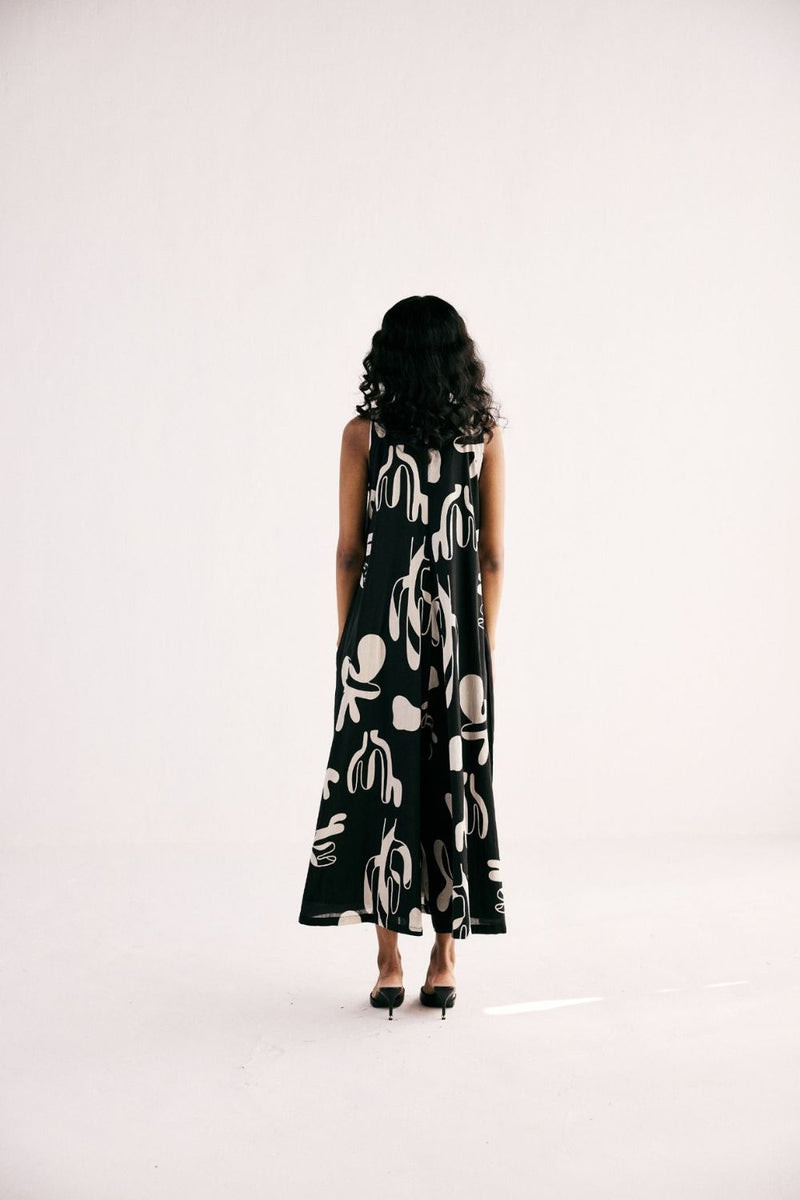CACTUS JUMPSUIT cotton by Khara Kapas in black for women in Singapore