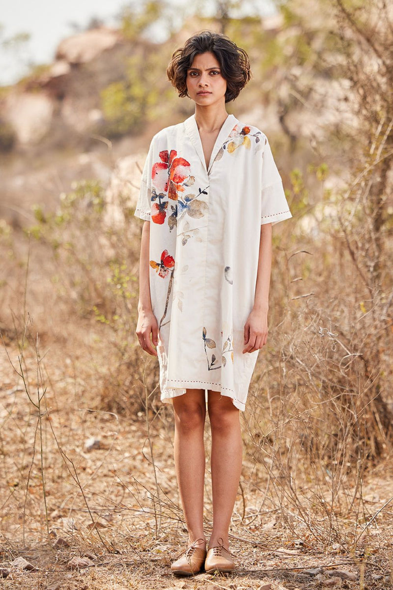 Sino Flora cotton by Khara Kapas in white for women in Singapore