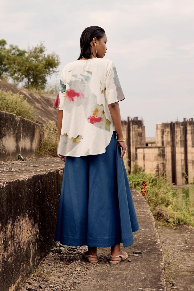 Silia top cotton by Khara Kapas in white for women in Singapore