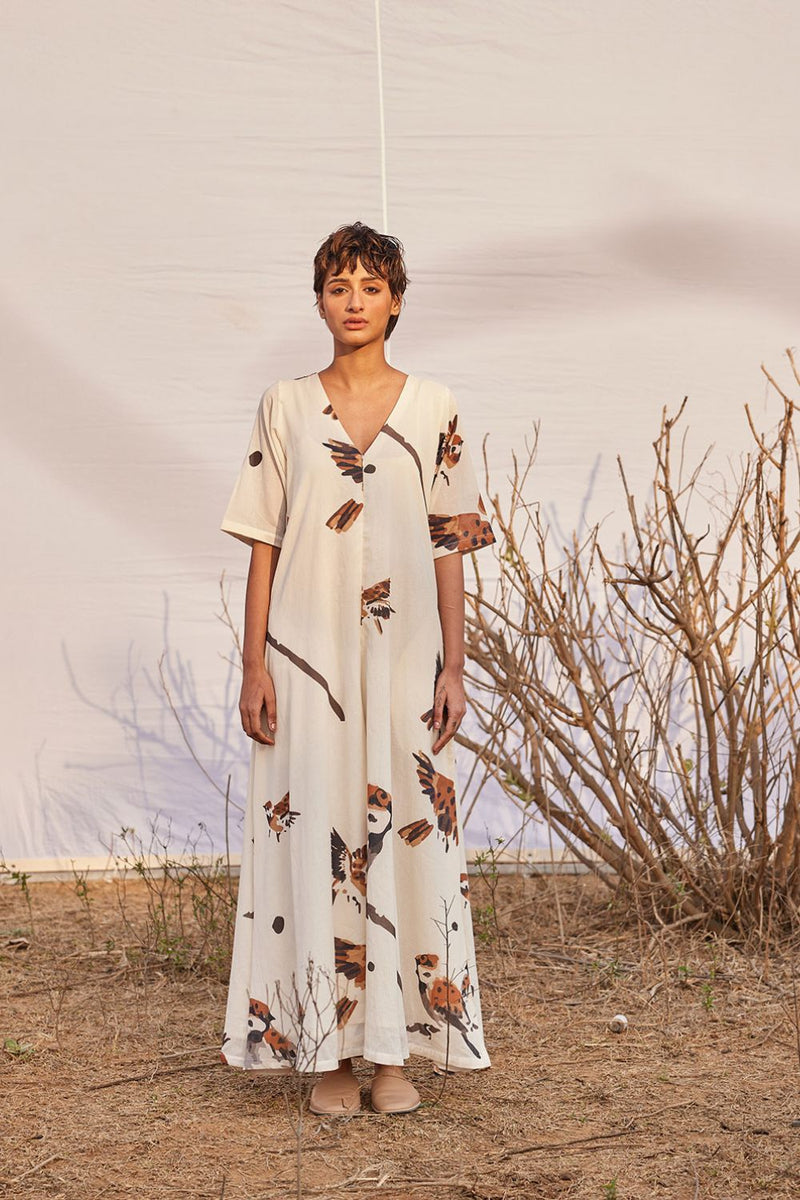 Ghironi Jumpsuit cotton by Khara Kapas in white for women in Singapore