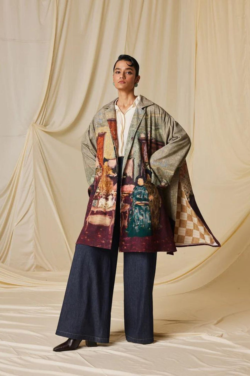 Seoul Overcoat-High Tea cotton by CORD for women in Singapore