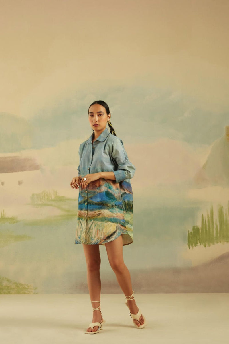Como Long Shirt - Valley poplin Top & Tunics by CORD for women in Singapore