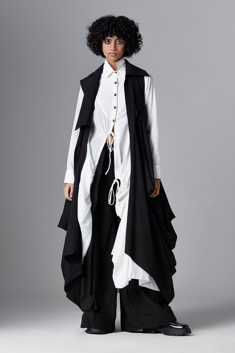 SEDNA JACKET cotton Jackets and Overlays by Chola in black color for women in Singapore
