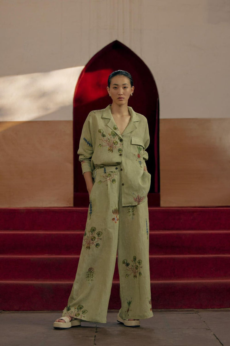 Lounge Shirt - Botanical Green by CORD for in Singapore