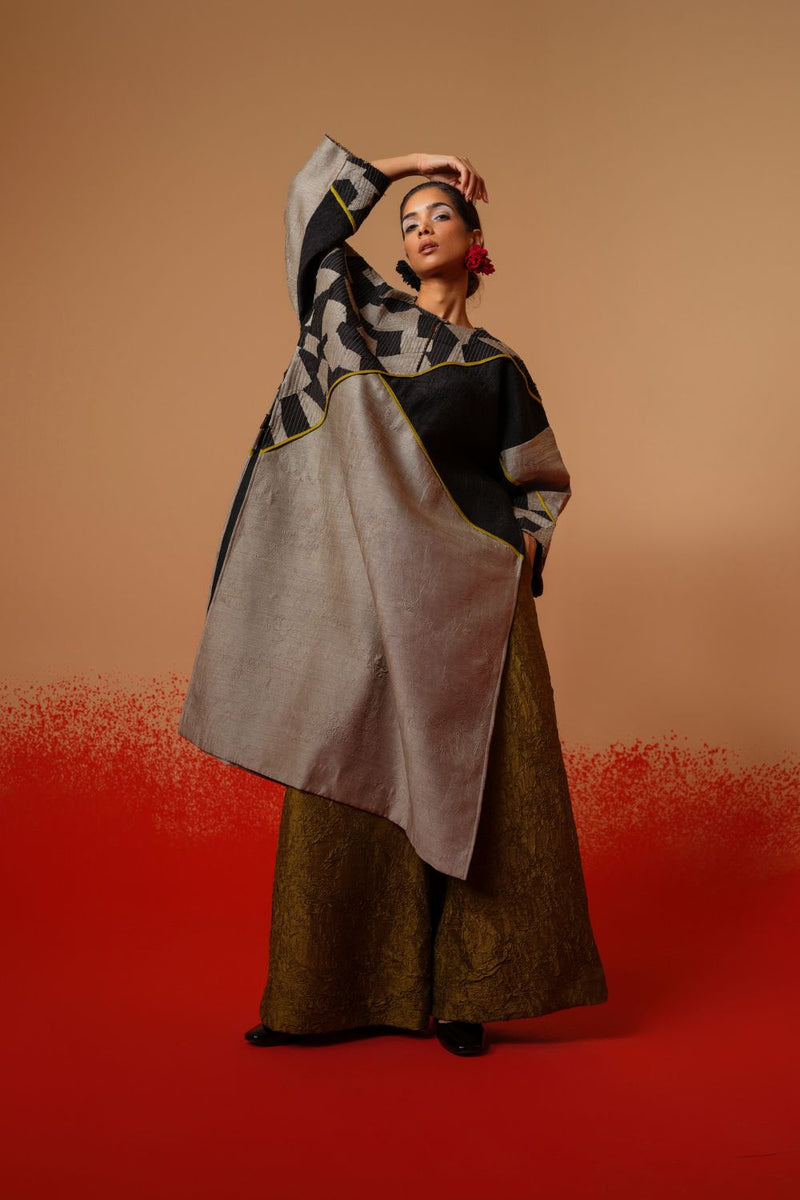 Root Pants-Moss Green mysore silk pants/trousers by Stoique in moss green for women in Singapore