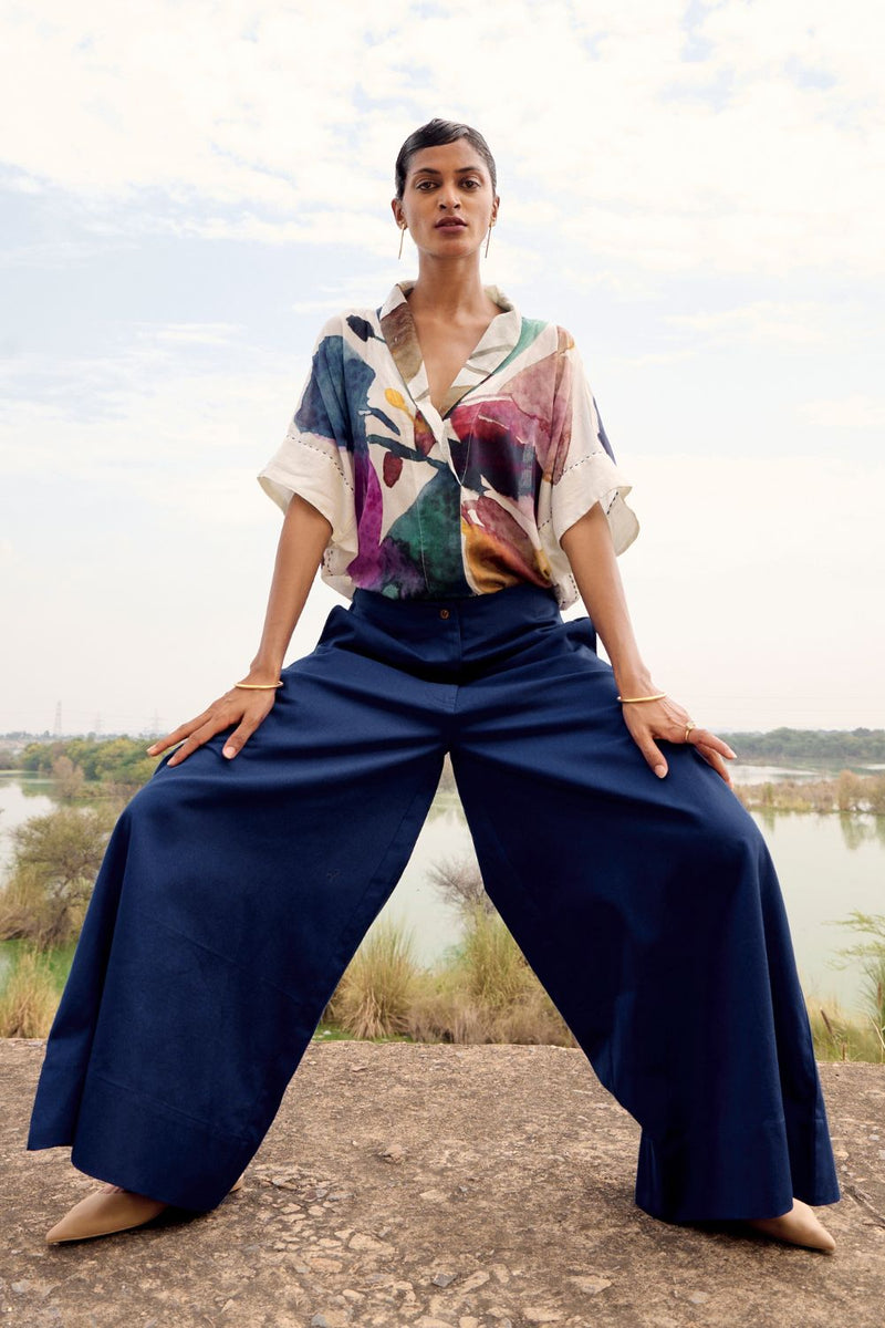 Hyliota co-ord set cotton by Khara Kapas in multi for women in Singapore
