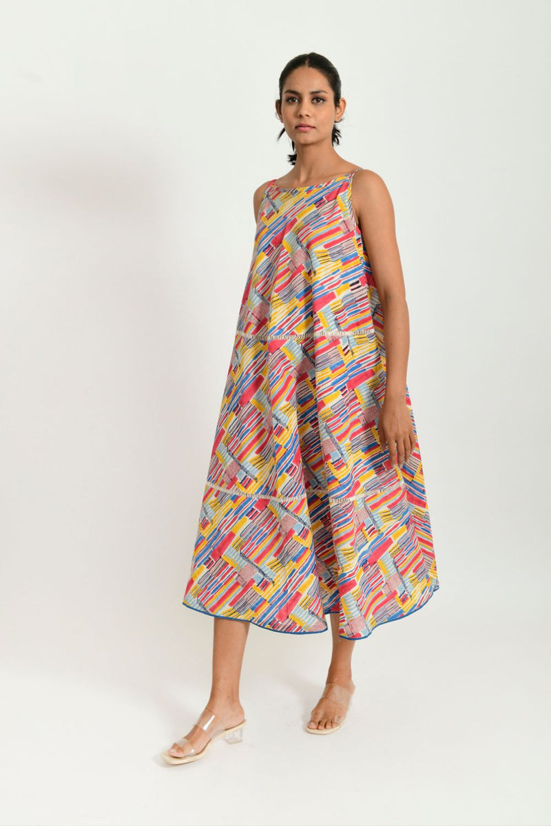 SCRIBBLE HAND BLOCK MAXI