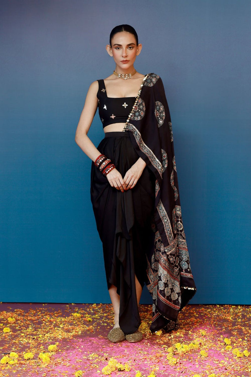 Aaram Ajrakh Drape Dress