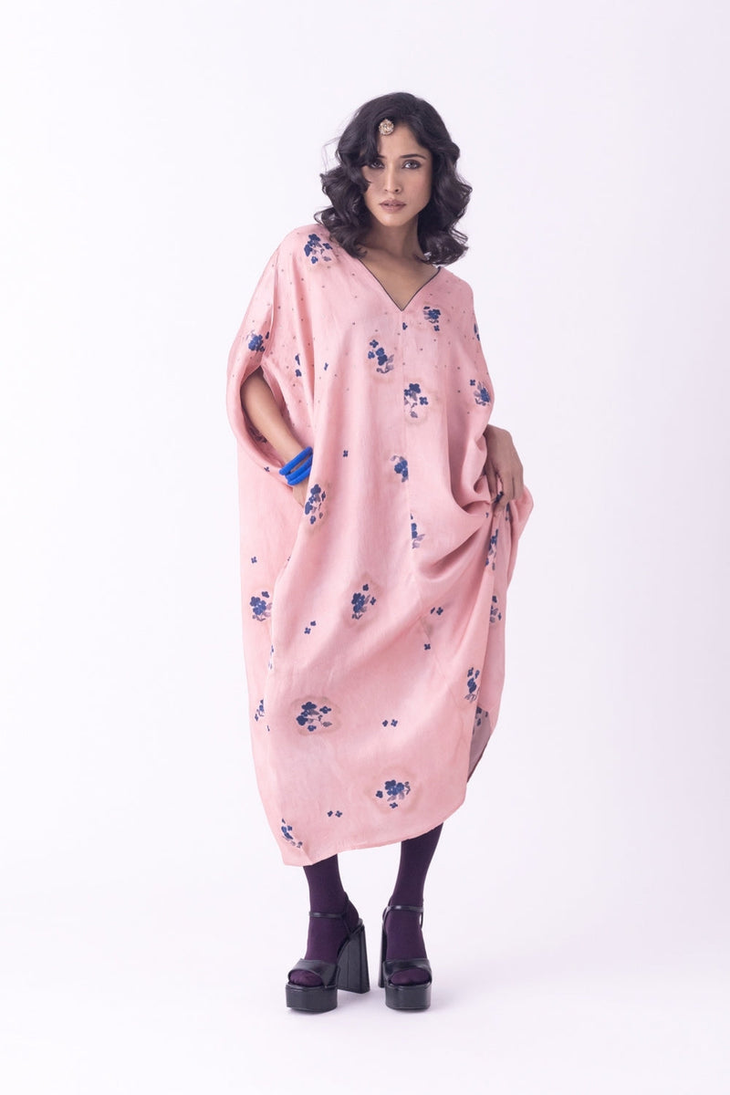 Suta-Kaftan silk indo-western by Shades of India in beige for women in Singapore