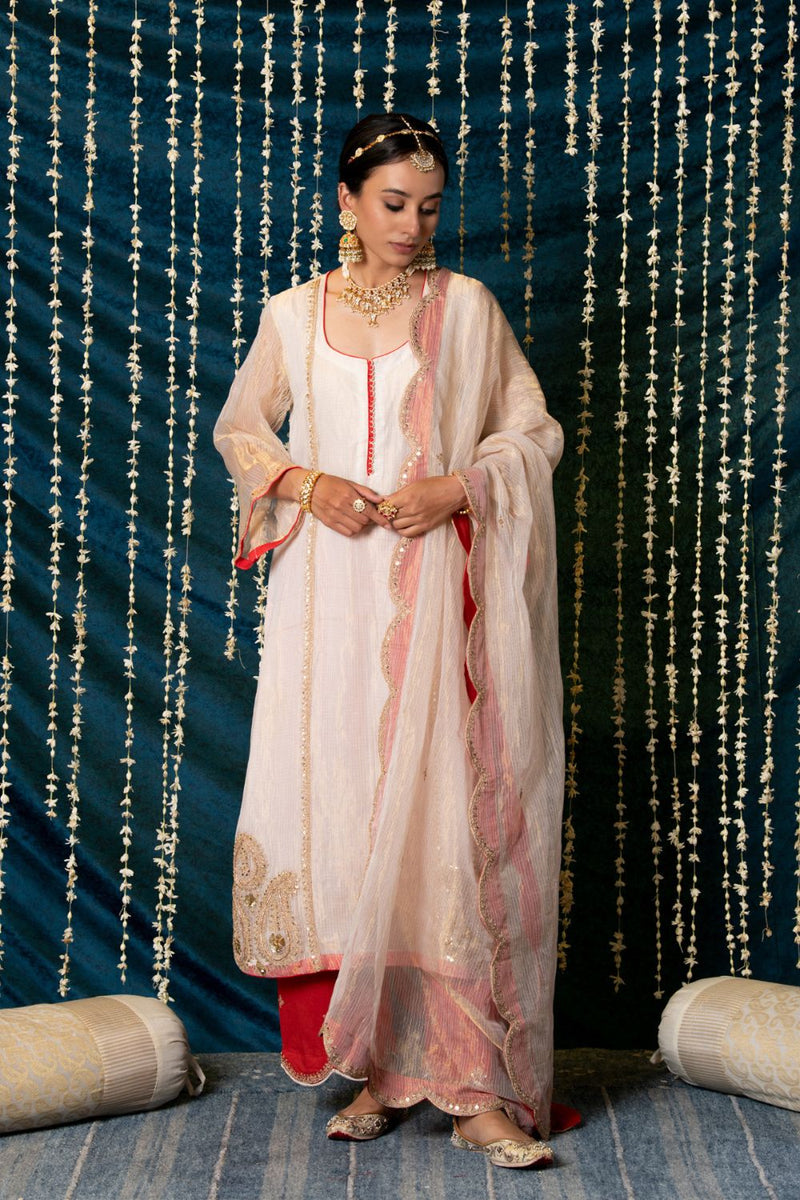 Kanak Kurta Set tissue Buy Kanak Kurta Set from C&W | Kurta/Kurta Sets for Women by Maison Shefali for women in Singapore