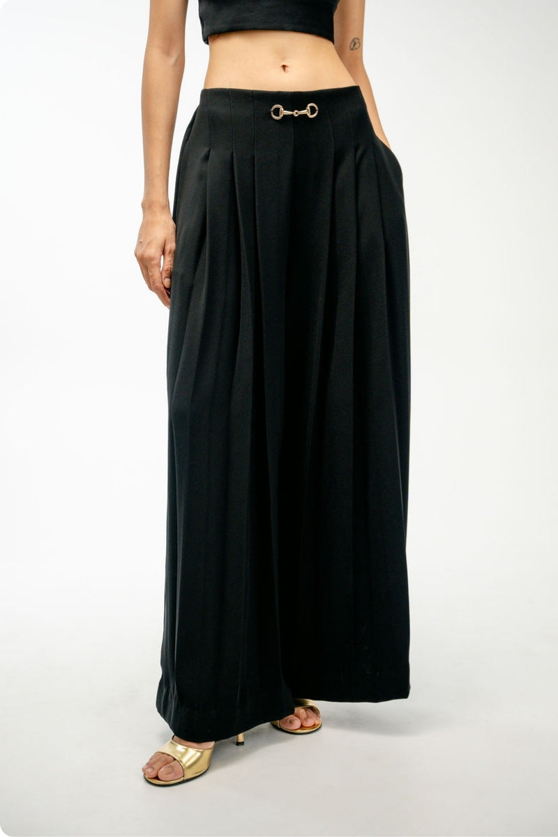Linger Pants japanese crepe pant/trouser by Ode to Odd in black for women in Singapore