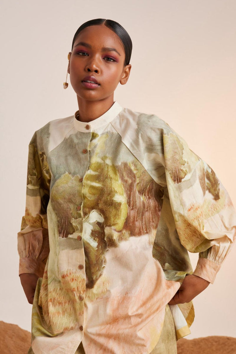 A-Line Shirt-Dale cotton Top & Tunics,Shirt by CORD for women in Singapore