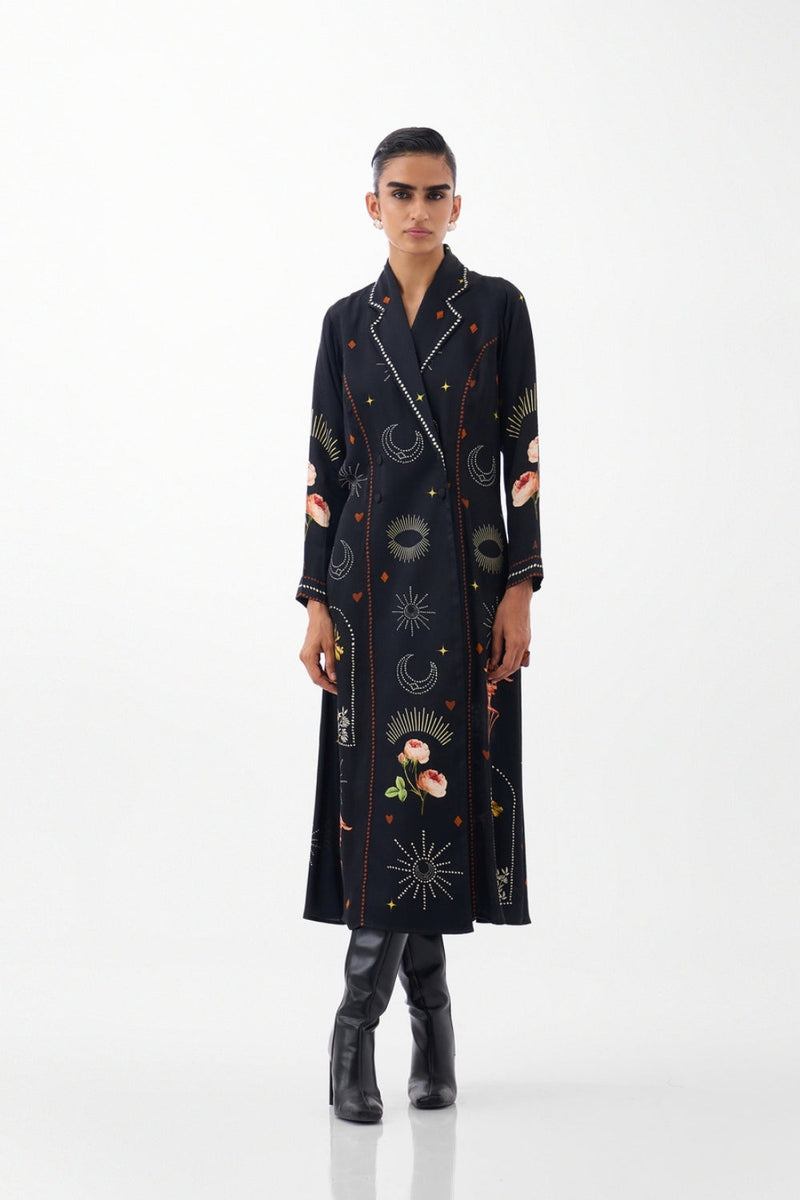 Willow Maxi-Postcards And Petals viscose dress by NOIB in multi-color for women Worldwide
