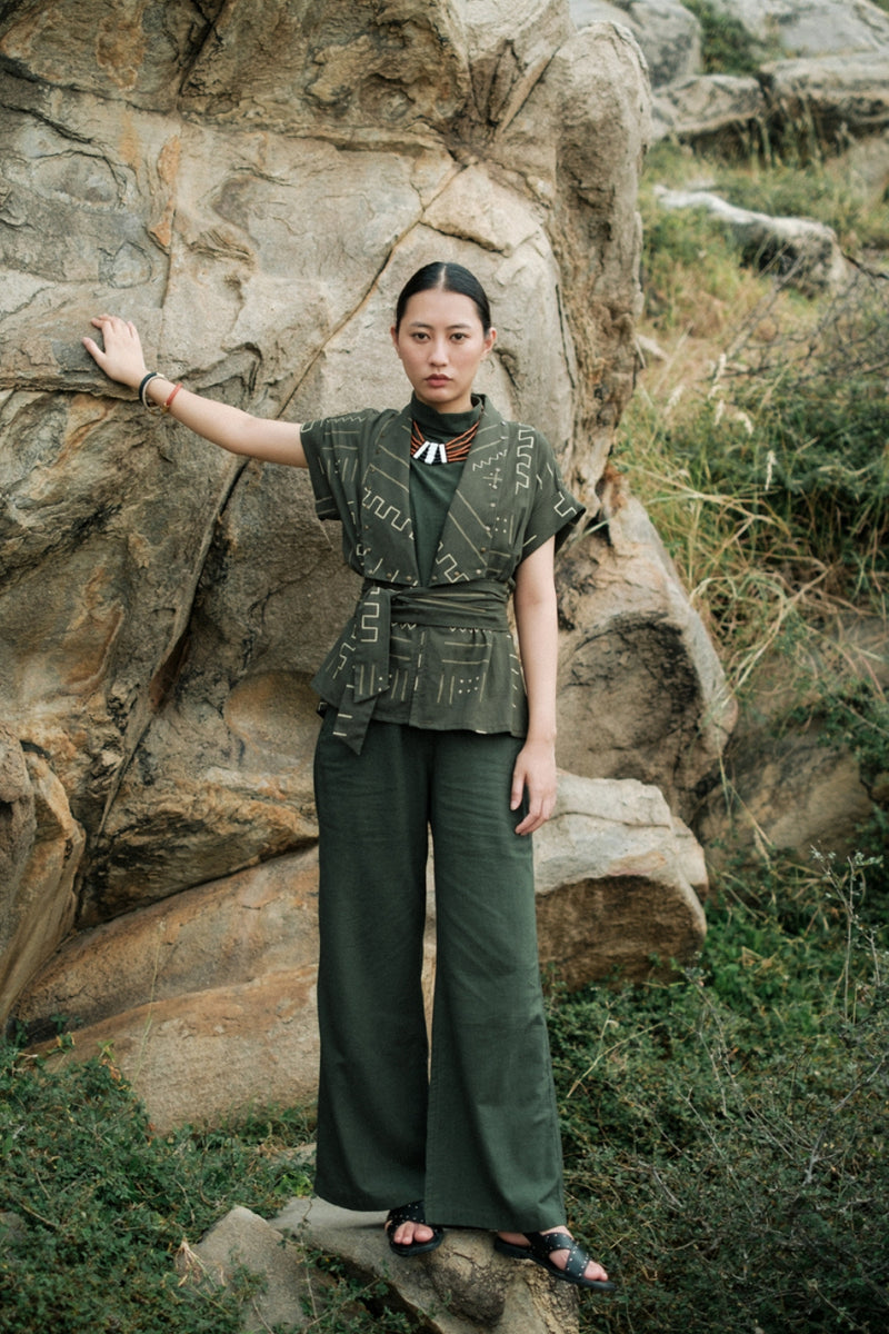 Berlin Shawl collar Top