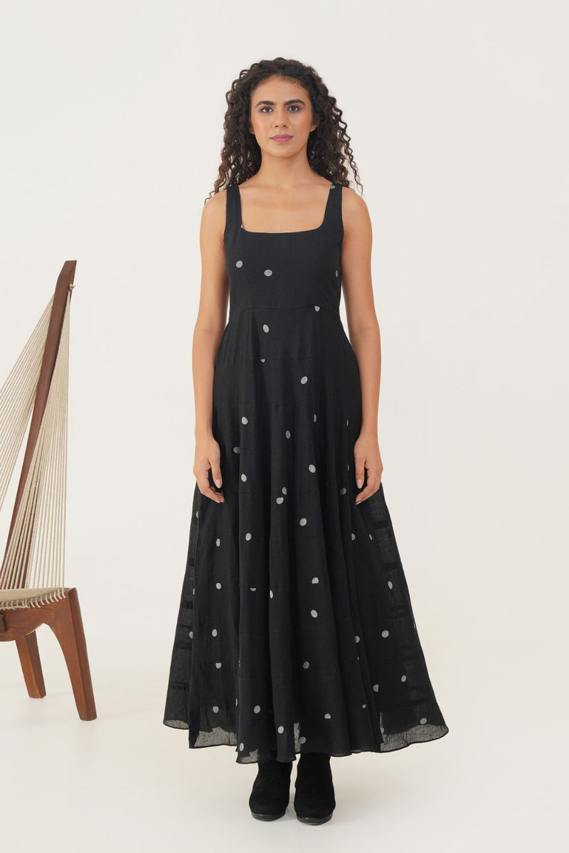 OLIVIA DRESS 100% cotton Buy OLIVIA DRESS from C&W | Dresses for Women by Indigo Dreams in black color for women in Singapore