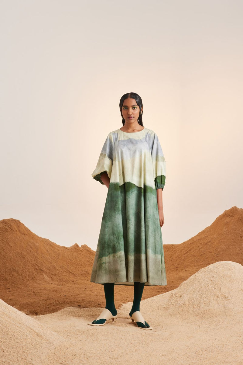 Umbrella Dress-Earth cotton Dress by CORD for women in Singapore