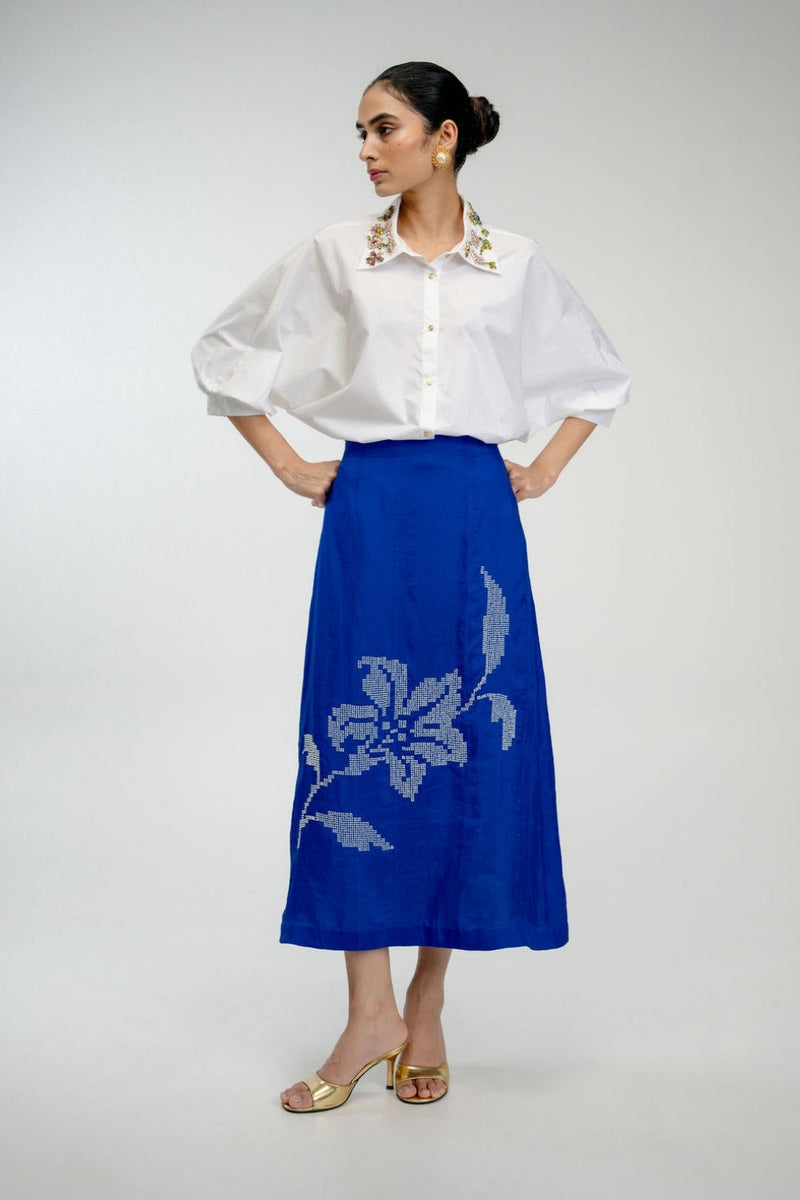 Little Things Shirt poplin top/shirt by Ode to Odd in off white for women in Singapore