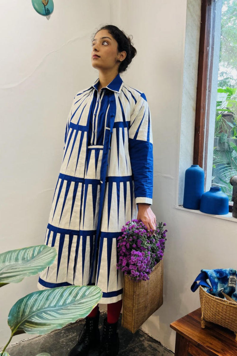 Trikon Jacket cotton by Ka-Sha in multi color for women in Singapore