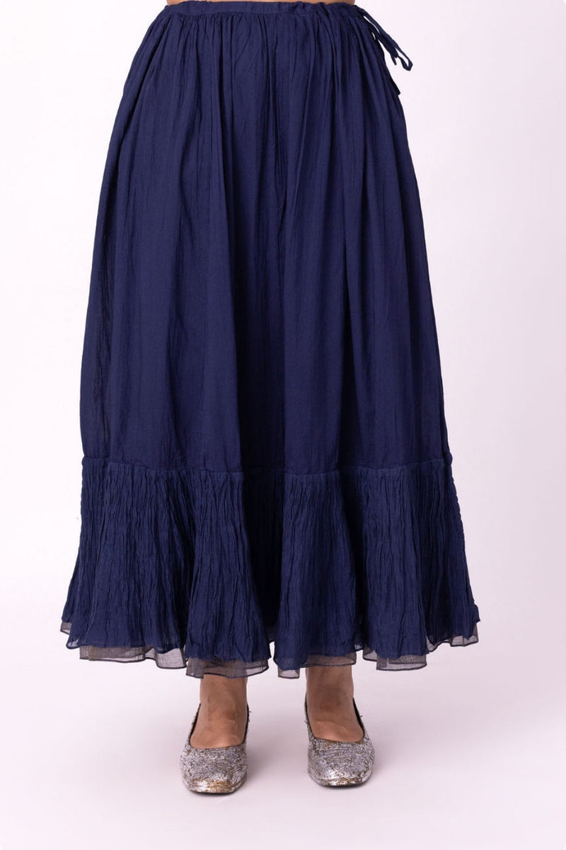 Ghaghra Skirt chanderi lehenga sets by Shades of India in blue for women in Singapore