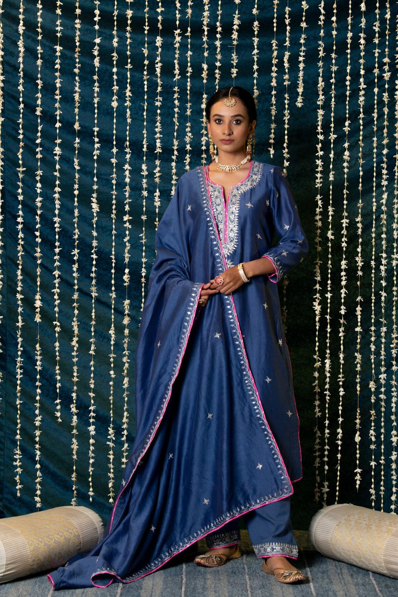 Saanjh Kurta Set silk Buy Saanjh Kurta Set from C&W | Kurta/Kurta Sets for Women by Maison Shefali for women in Singapore