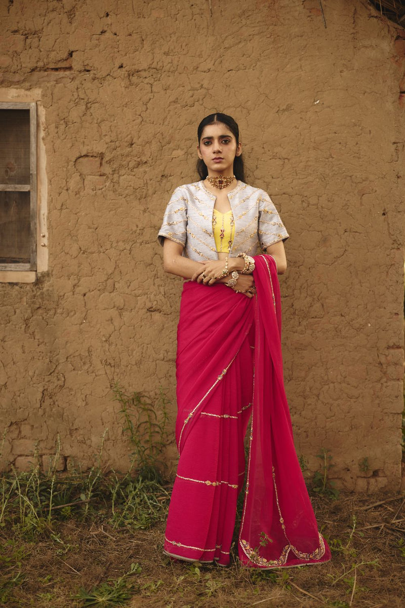 VEDA & TISHYA BUSTIER & CAPE