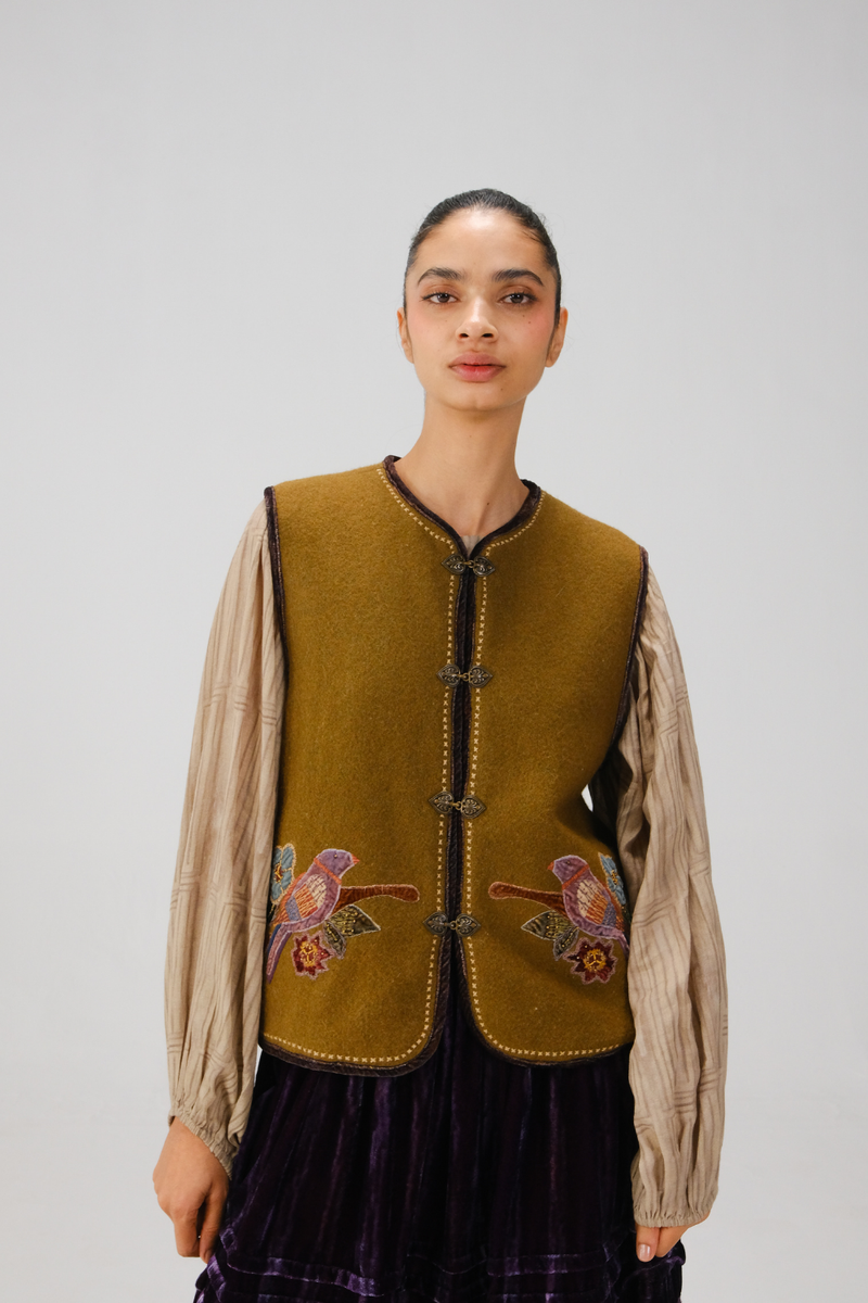 VEST-Parrot Emb by CORD for women in Singapore