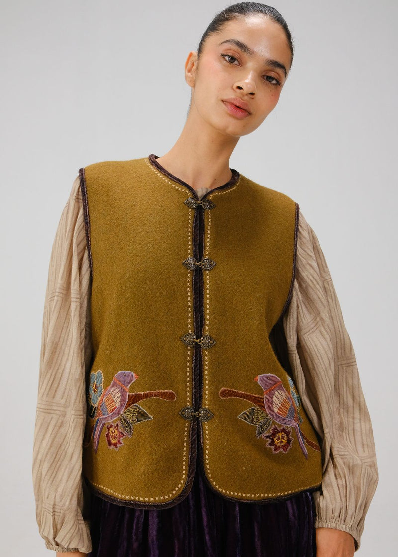 VEST-Parrot Emb by CORD for women in Singapore