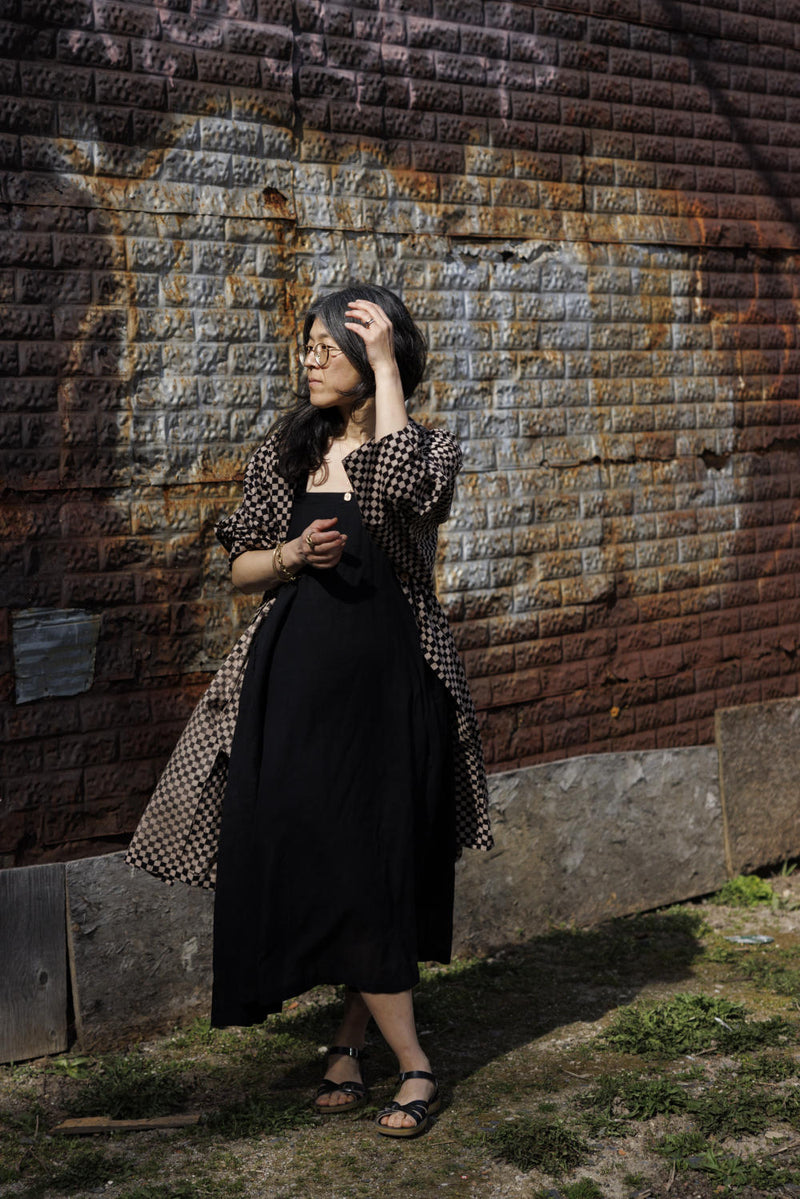 Everywhere Dress/ Vacation dress / Weekend dress-Black 100% cotton by World of Crow in black color for women in Singapore