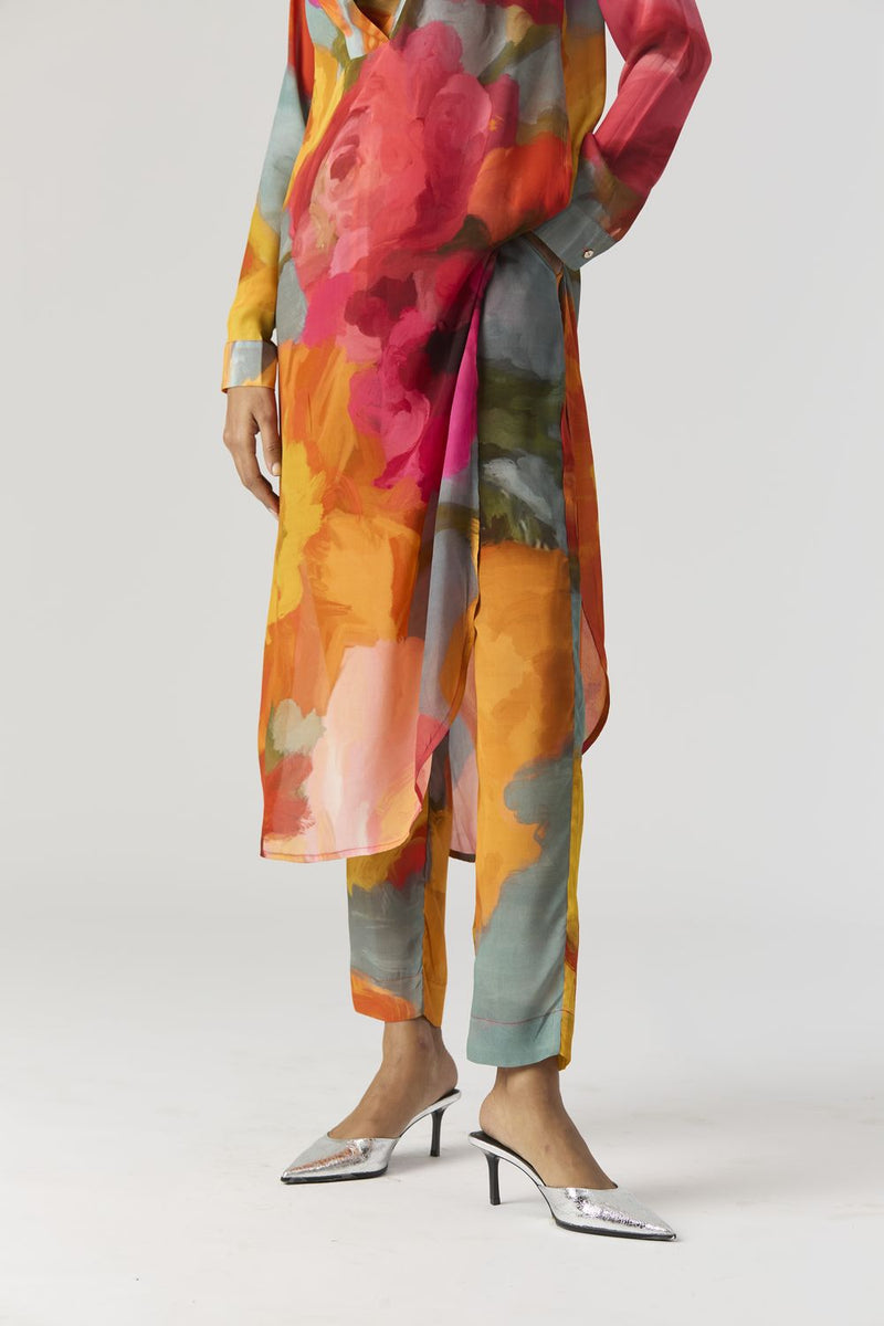 VERONICA LONG KURTA SET mul by Yam in multi color for women in Singapore