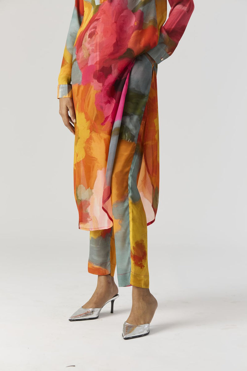 VERONICA LONG KURTA SET mul by Yam in multi color for women in Singapore