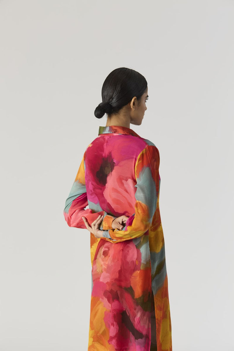 VERONICA LONG KURTA SET mul by Yam in multi color for women in Singapore