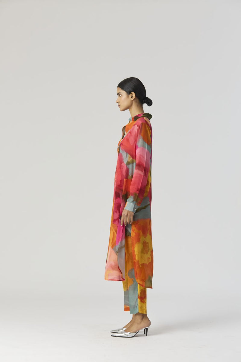 VERONICA LONG KURTA SET mul by Yam in multi color for women in Singapore