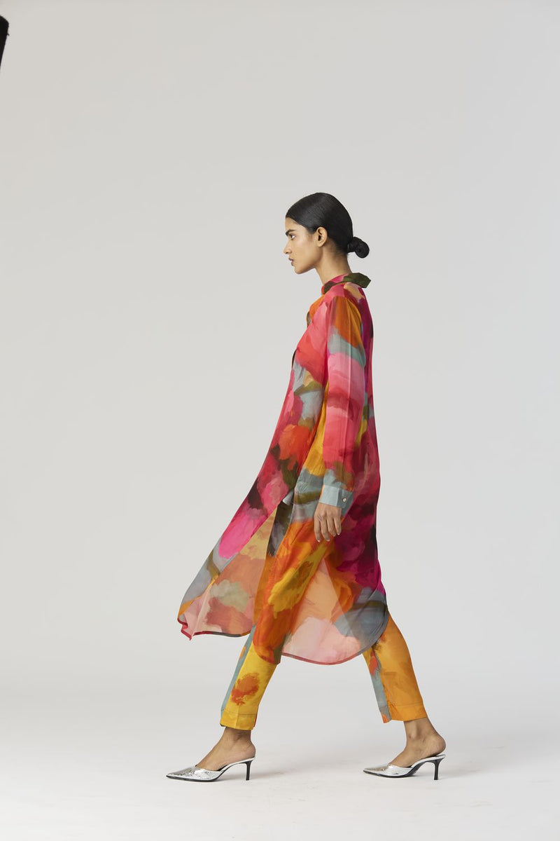 VERONICA LONG KURTA SET mul by Yam in multi color for women in Singapore