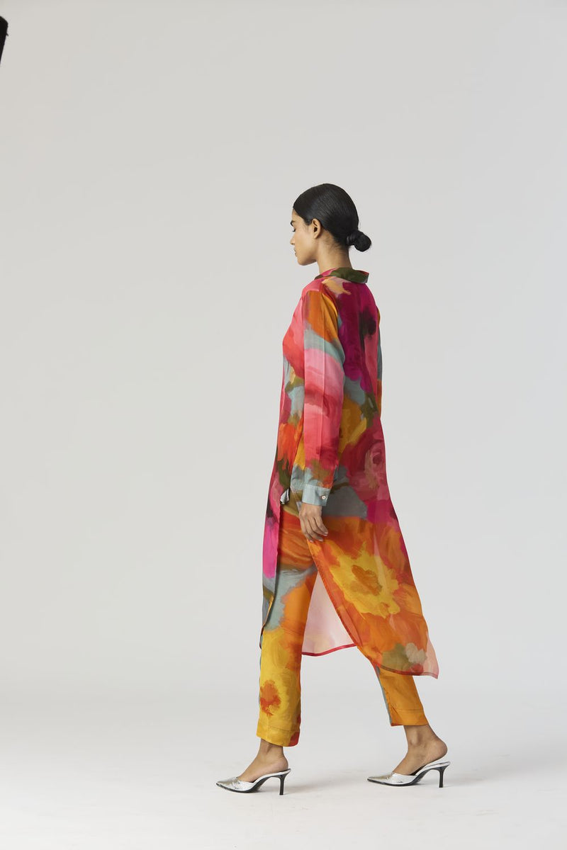 VERONICA LONG KURTA SET mul by Yam in multi color for women in Singapore