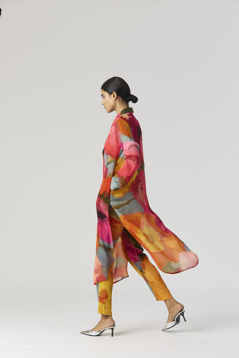 VERONICA LONG KURTA SET mul by Yam in multi color for women in Singapore