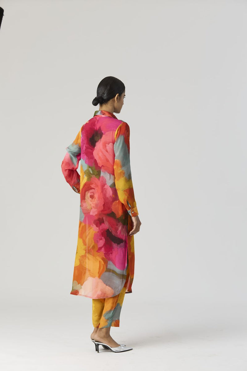 VERONICA LONG KURTA SET mul by Yam in multi color for women in Singapore