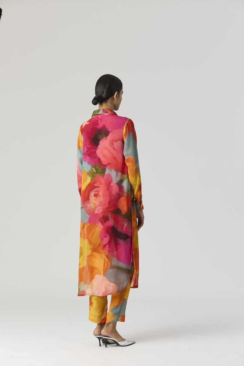 VERONICA LONG KURTA SET mul by Yam in multi color for women in Singapore