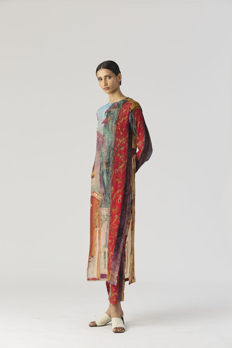 VILLA ROMA LONG KURTA SET mul by Yam in multi color for women in Singapore