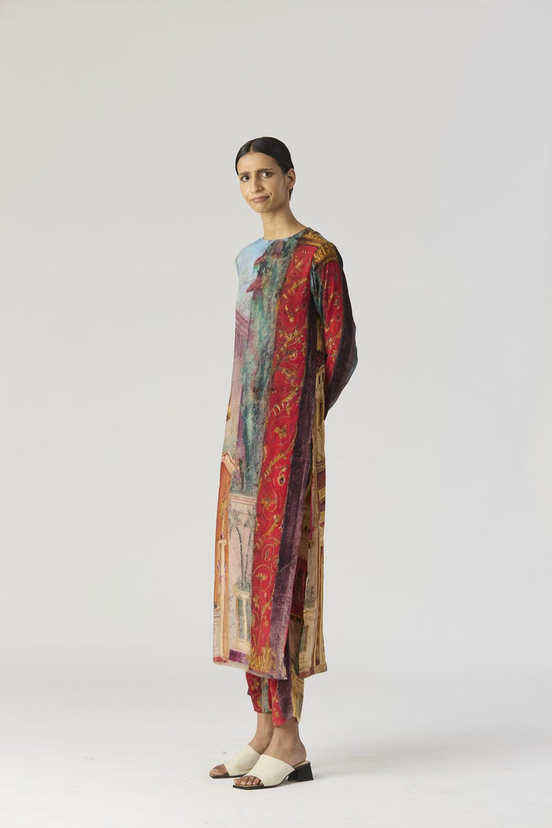 VILLA ROMA LONG KURTA SET mul by Yam in multi color for women in Singapore